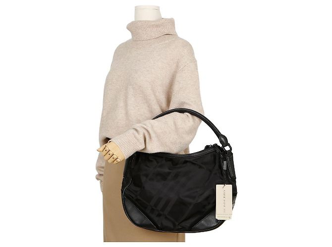 Burberry Check Hobo Schultertasche - Ansicht 13