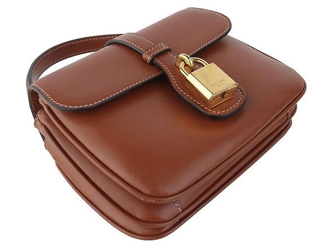 Céline Mini borsa a tracolla con patta in vitello liscio - vista 5