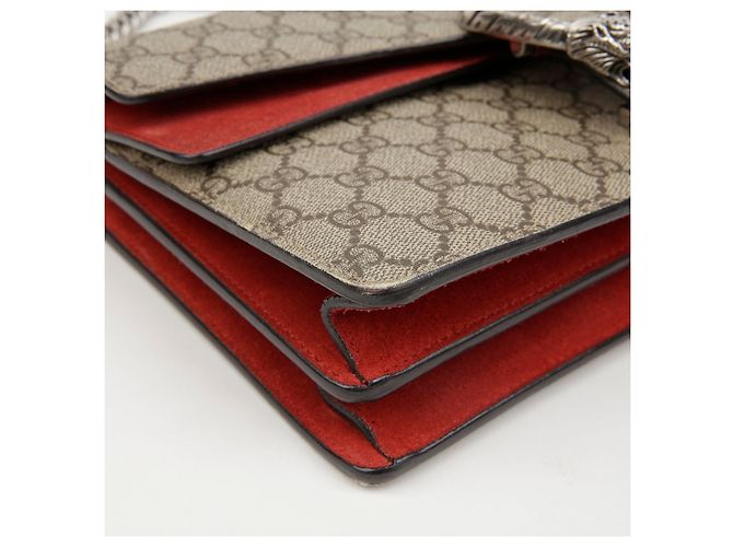 Gucci Borsa a catena Dionysus GG Small Beige Red - vista 13