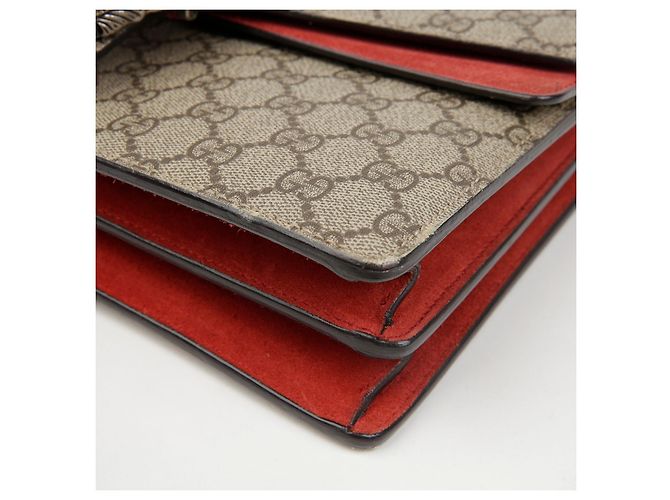 Gucci Borsa a catena Dionysus GG Small Beige Red - vista 15