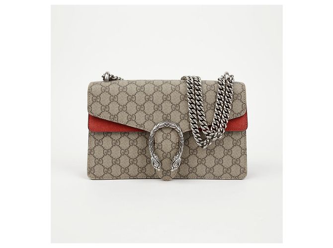 Gucci Borsa a catena Dionysus GG Small Beige Red - vista 2