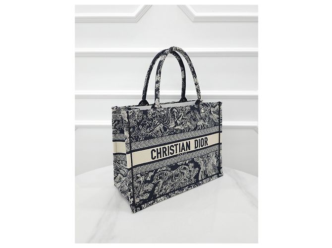 Dior Book Tote Medium aus Tweed Jouy - Ansicht 2