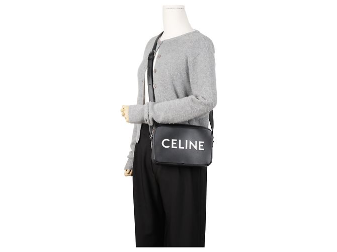 Céline Borsa a tracolla e crossbody con stampa logo - vista 18