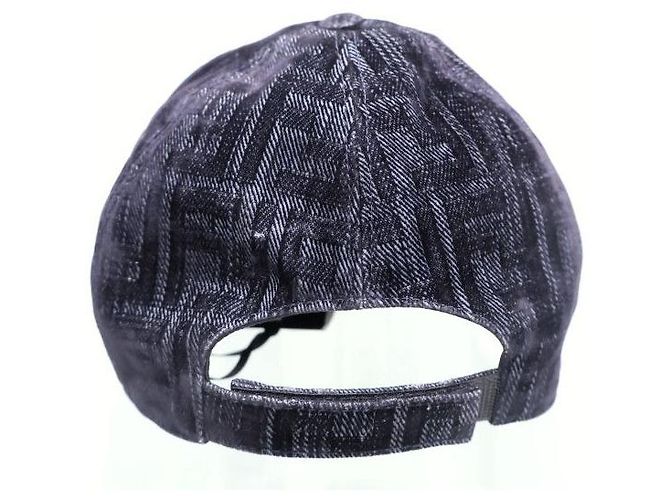 Fendi Gorra de Béisbol de Denim Monogram Azul - vista 5