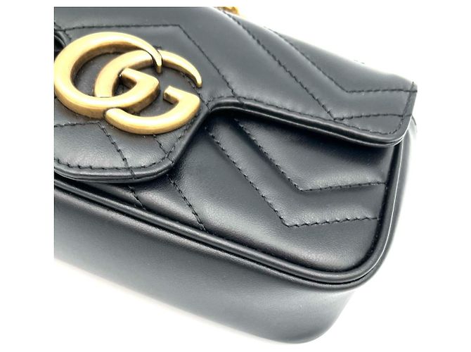 Gucci Borsa a tracolla Matelassé Super Mini con catena - vista 10