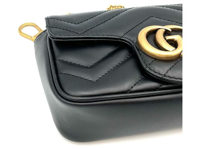 Gucci Borsa a tracolla Matelassé Super Mini con catena - vista 11