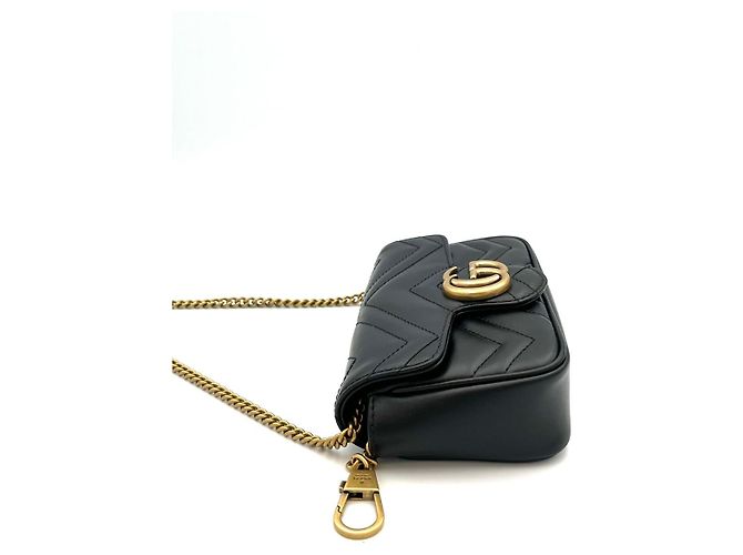 Gucci Borsa a tracolla Matelassé Super Mini con catena - vista 3