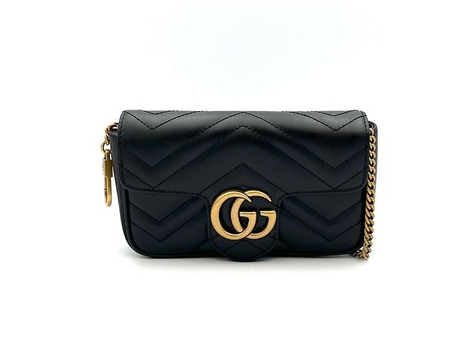 Gucci Borsa a tracolla Matelassé Super Mini con catena - vista 4