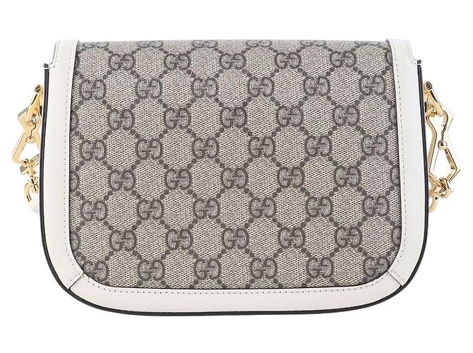Gucci Borsa a tracolla Small GG Supreme Horsebit - vista 3