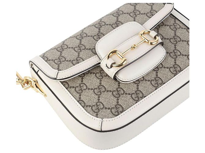 Gucci Borsa a tracolla Small GG Supreme Horsebit - vista 5