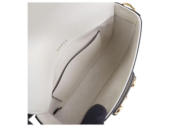 Gucci Borsa a tracolla Small GG Supreme Horsebit - vista 7