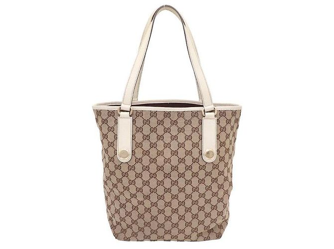 Borsa tote Gucci GG Canvas marrone - vista 3