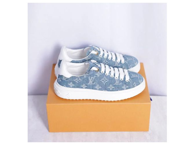 Louis Vuitton Sneakers Timeout Denim - vista 3
