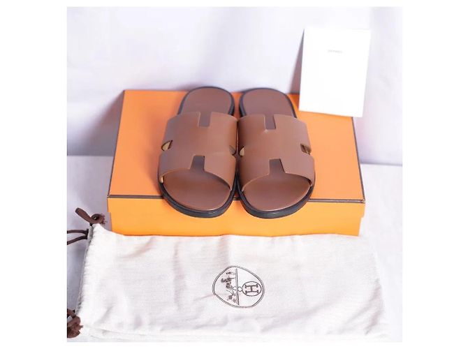 Hermès Sandalo Izmir Slipper Gold (Set Completo) - vista 2