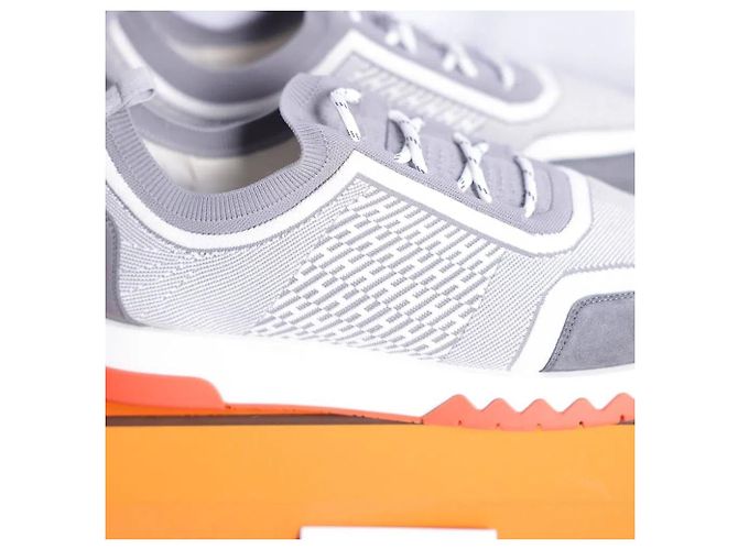 Hermès Baskets Addict Knit Grises Ensemble Complet - vue 5