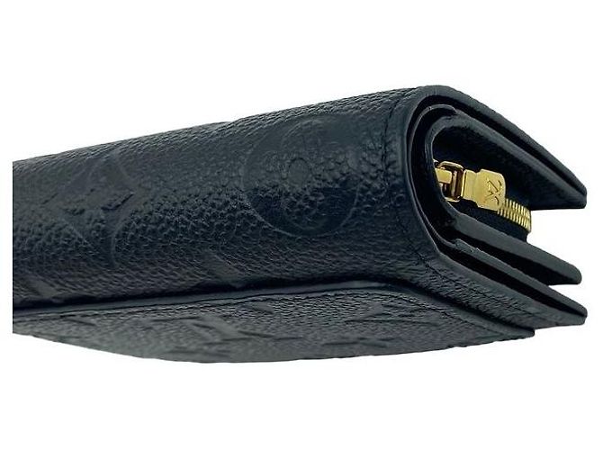 Louis Vuitton Cartera compacta mediana Clea Monogram Empreinte Leather Black - vista 4