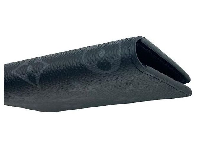 Louis Vuitton Monogram Eclipse Canvas Pocket Organiser Card Holder Black Grey Wallet - view 10
