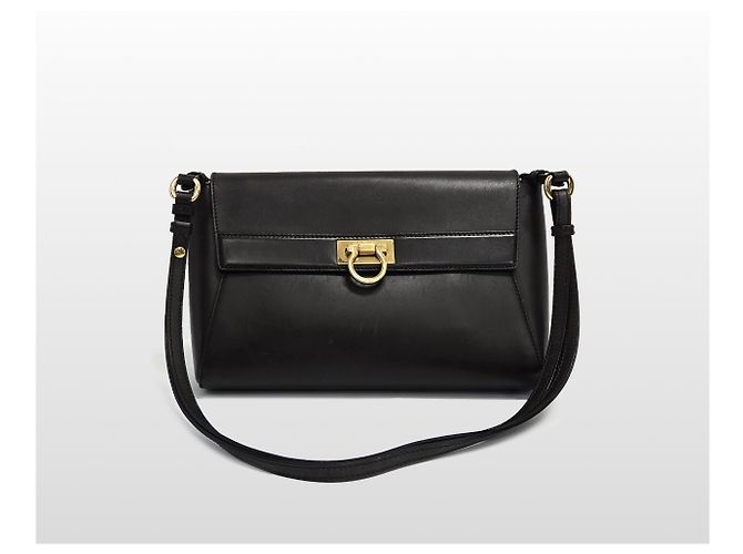 Salvatore Ferragamo Borsa a tracolla Gancini Abbey Marrone Scuro - vista 3