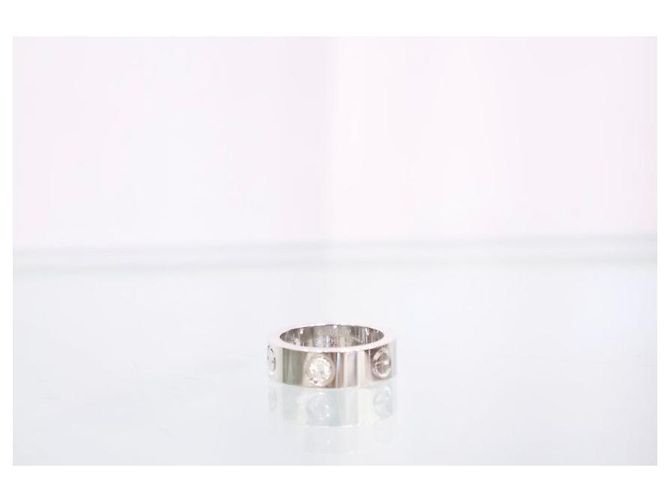Cartier Anello Love in Oro Bianco con Diamanti - vista 7