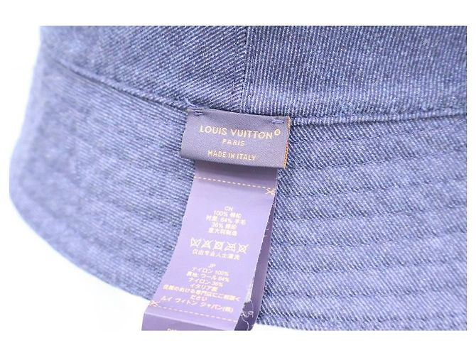 Louis Vuitton Wendbarer Regen-Bucket-Hat aus Monogram-Denim - Ansicht 10