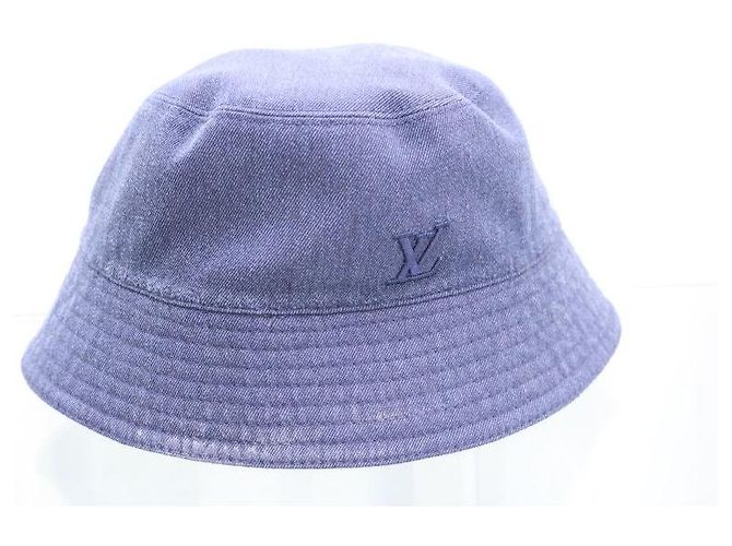 Louis Vuitton Wendbarer Regen-Bucket-Hat aus Monogram-Denim - Ansicht 6