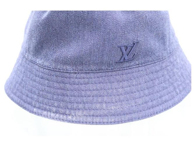 Louis Vuitton Wendbarer Regen-Bucket-Hat aus Monogram-Denim - Ansicht 7