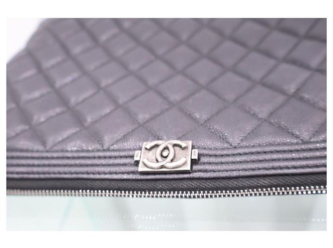 Chanel Clutch Boy Medium Nera - vista 9