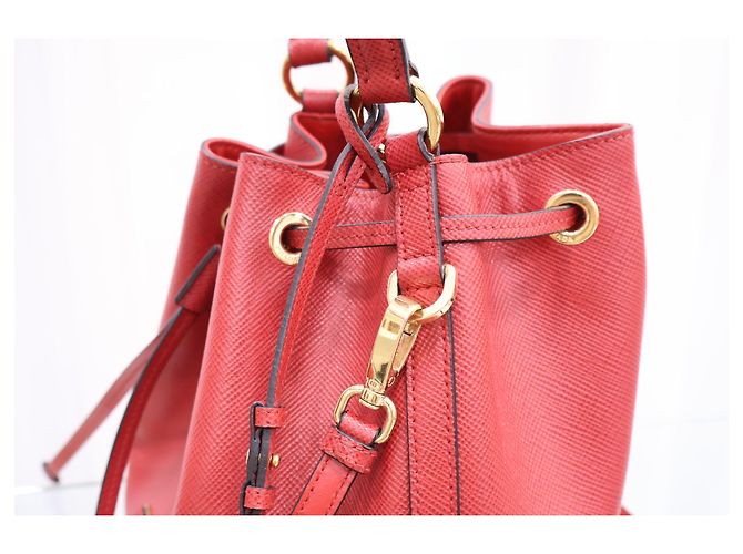 Prada Borsa a secchiello Saffiano a tracolla - vista 5