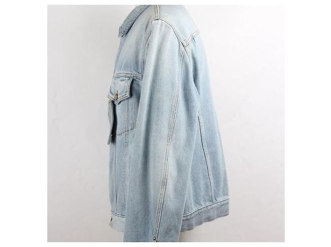 Giacca in denim Louis Vuitton DNA blu - vista 3