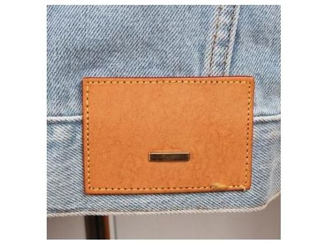 Giacca in denim Louis Vuitton DNA blu - vista 5
