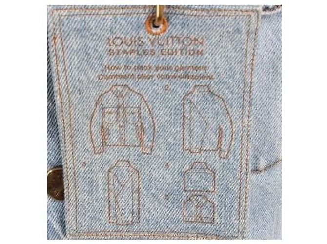 Giacca in denim Louis Vuitton DNA blu - vista 6