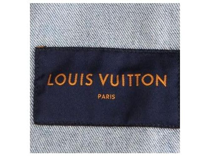 Giacca in denim Louis Vuitton DNA blu - vista 7