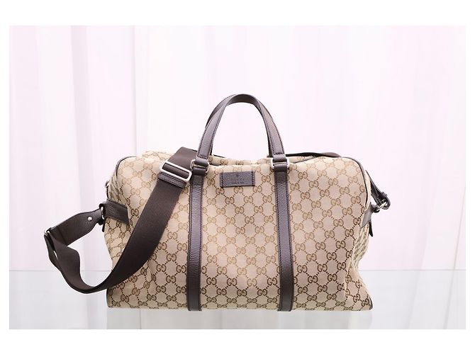 Gucci Borsa Supreme Canvas Boston Tote Bag - vista 2