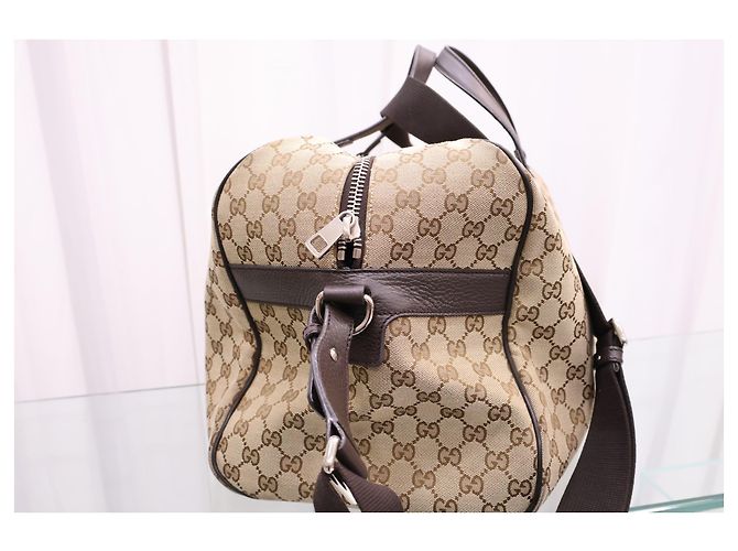 Gucci Borsa Supreme Canvas Boston Tote Bag - vista 3