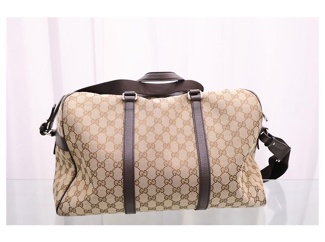 Gucci Borsa Supreme Canvas Boston Tote Bag - vista 4