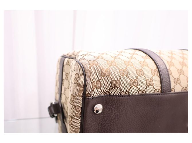 Gucci Borsa Supreme Canvas Boston Tote Bag - vista 6
