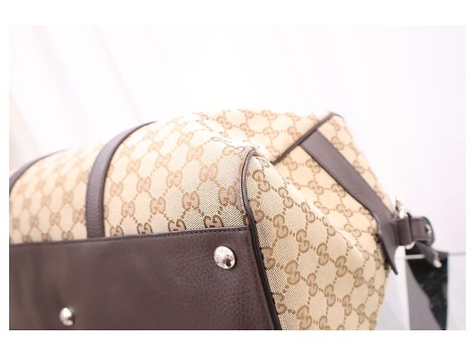 Gucci Borsa Supreme Canvas Boston Tote Bag - vista 7
