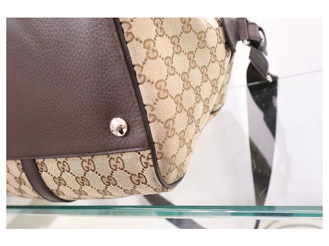 Gucci Borsa Supreme Canvas Boston Tote Bag - vista 8