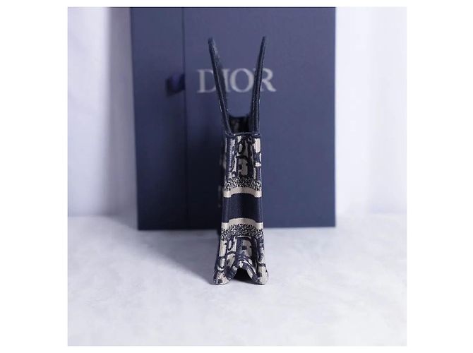 Borsa Dior Mini Book Tote Blu - vista 4