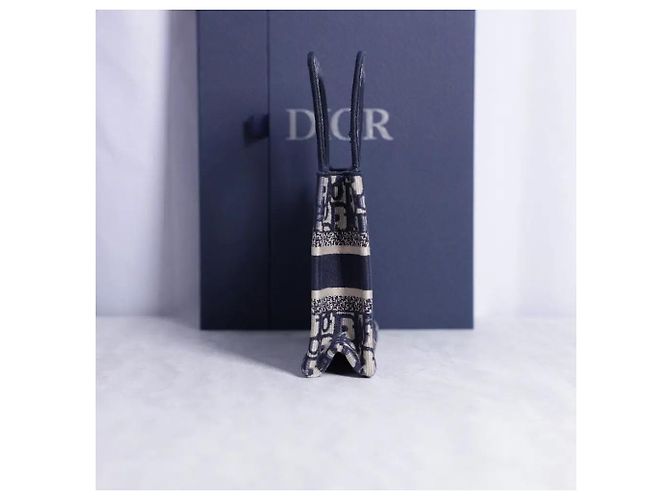 Borsa Dior Mini Book Tote Blu - vista 5