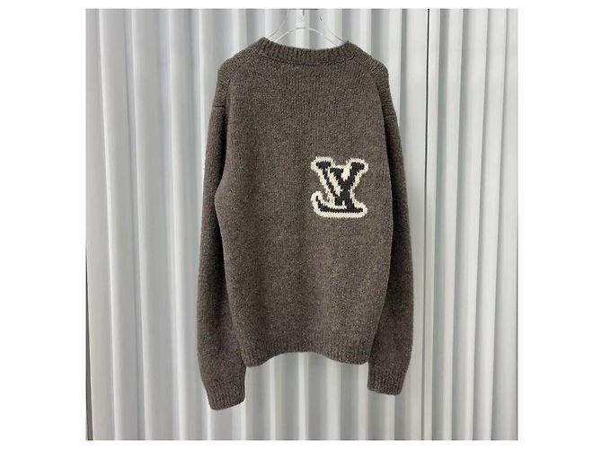 Louis Vuitton Intarsia Strickpullover Grau - Ansicht 4