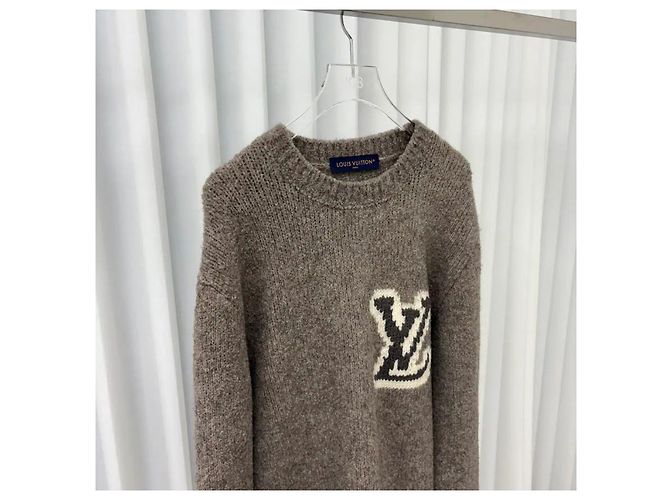 Louis Vuitton Intarsia Strickpullover Grau - Ansicht 5
