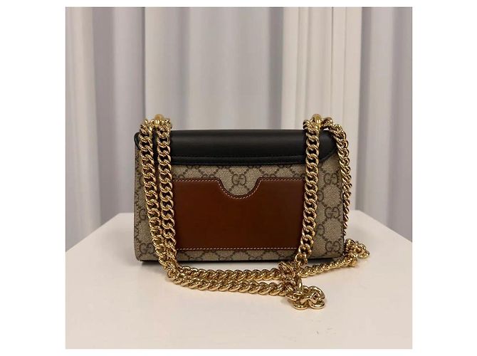 Borsa a tracolla Gucci Padlock GG Supreme Beige - vista 2