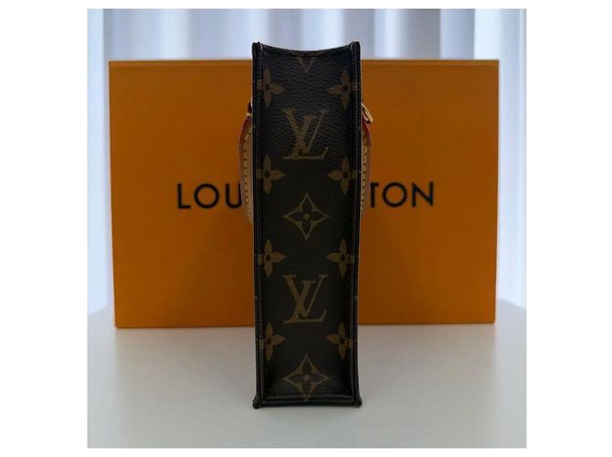 Louis Vuitton Borsa a tracolla Monogram Petit Sac Plat - vista 3