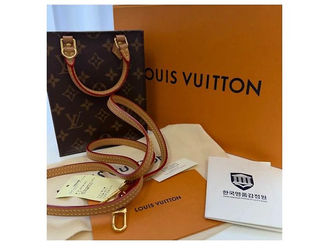 Louis Vuitton Borsa a tracolla Monogram Petit Sac Plat - vista 5