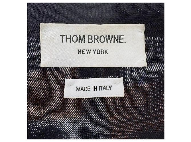 Thom Browne Merinowolle-Cardigan mit diagonalen Einsätzen - Ansicht 5