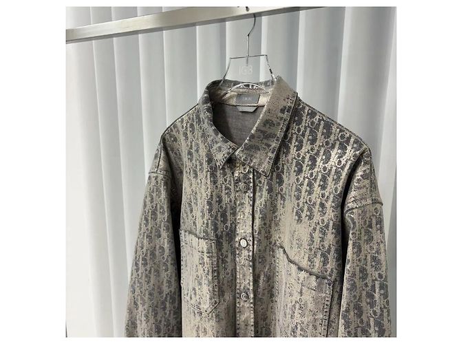 Dior Sovracamicia in denim di cotone Oblique Casually - vista 2