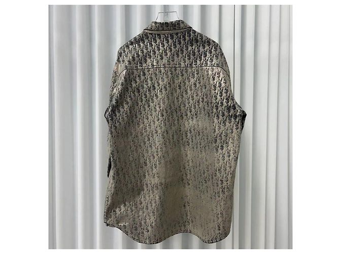 Dior Sovracamicia in denim di cotone Oblique Casually - vista 3