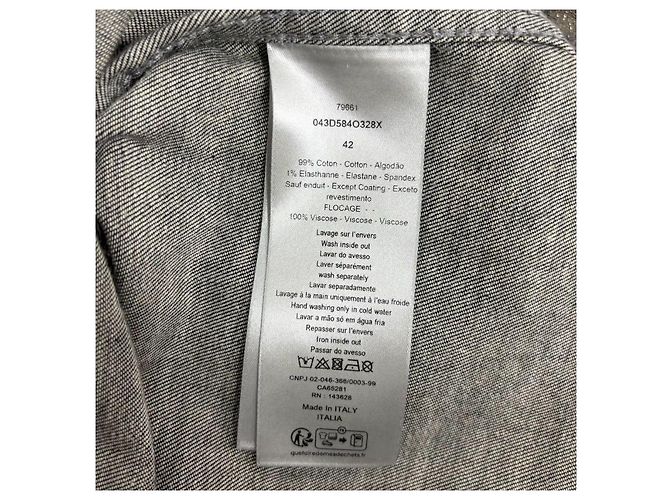 Dior Sovracamicia in denim di cotone Oblique Casually - vista 5