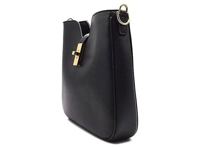 Borsa a mano Céline Soft 16 Camille Small in pelle nera - vista 2